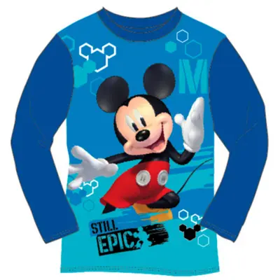Mickey Mouse Langærmet T-shirt Blå