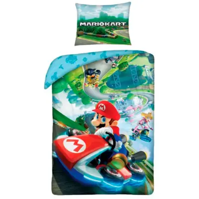 Super Mario Sengetøj 140 x 200 Mariokart