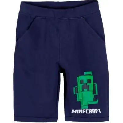Minecraft Shorts Navy Creeper