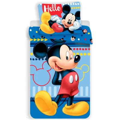 Mickey Mouse Sengetøj 140 x 200 Hello
