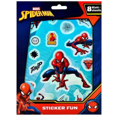 Marvel Spiderman Klistermærker 8 ark