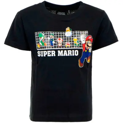 Super Mario T-shirt Kortærmet Sort