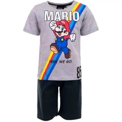 Super Mario Kort Pyjamas Here we Go!