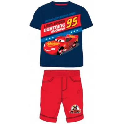 Disney Cars Sommer Pyjamas Navy Rød