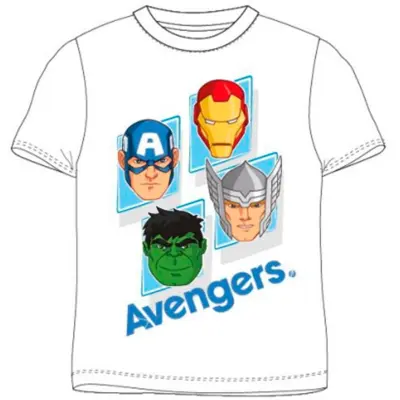 Marvel Avengers T-shirt Kortærmet Hvid