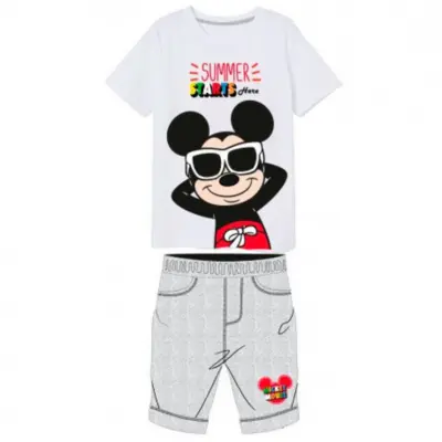 Mickey Mouse T-shirt og Shorts Sæt
