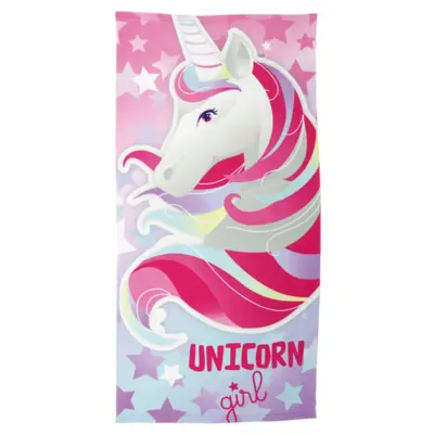 Unicorn Girl Badehåndklæde 70 x 140