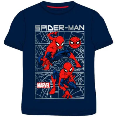 Marvel Spiderman T-shirt Kort Navy