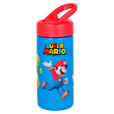 Super Mario Drikkedunk 410 ML med Sugerør