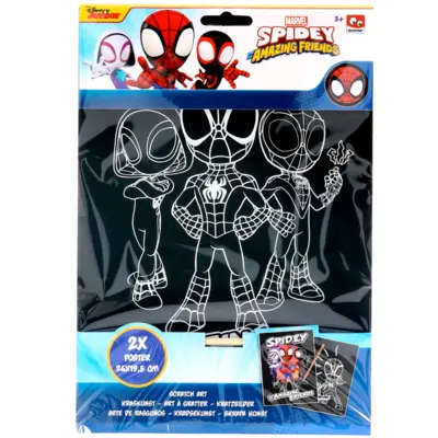 Spiderman Scratch Art Set Spidey