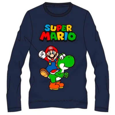 Super Mario T-shirt Navy Yoshi Mario