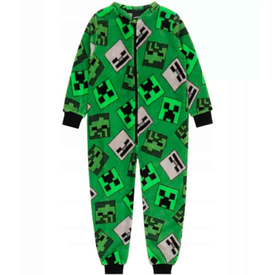 Minecraft Fleece Onesie Grøn