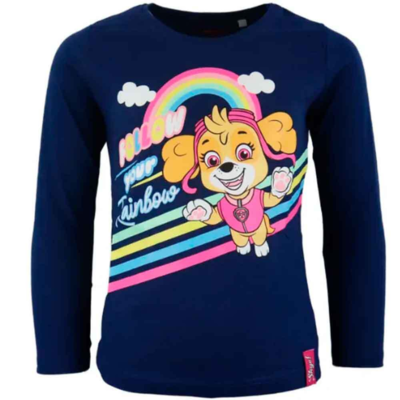 Paw Patrol T-shirt Navy Rainbow