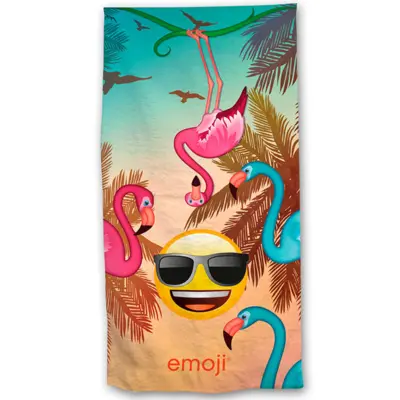 Emoji Badehåndklæde 70 x 140 Flamingo