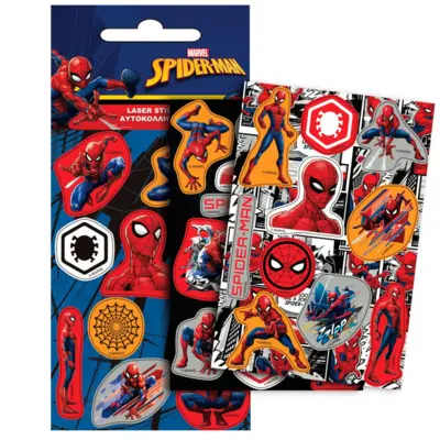 Marvel Spiderman Laser Sticker 1-ark