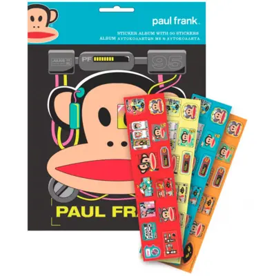 Paul Frank Sticker Album 50 Stickers