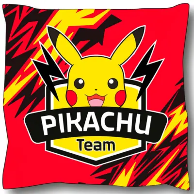 Pokemon Pikachu Pude 40 x 40 Rød