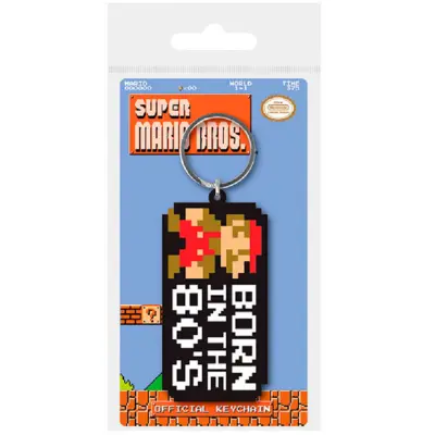 Super Mario Nøglering Gummi Retro