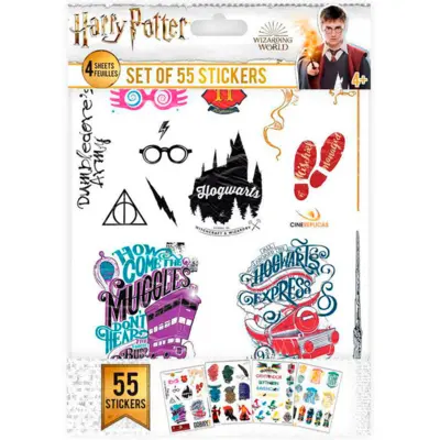 Harry Potter Klistermærker 55 stk