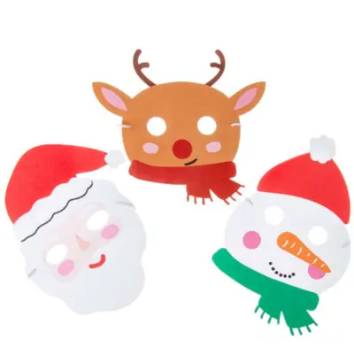 Christmas Maske 1. stk Rensdyr eller Julemand