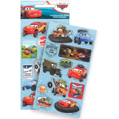 Disney Cars Klistermærker Skum 1-ark