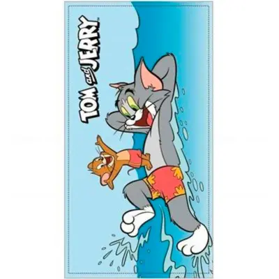 Tom og  Jerry Badehåndklæde 70 x 140