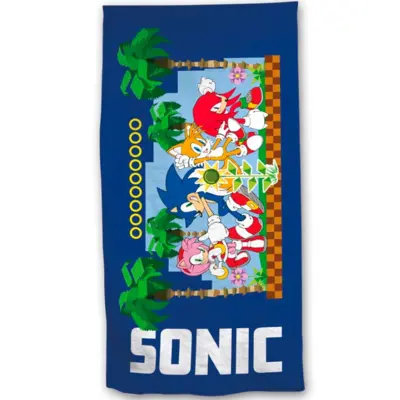 Sonic the Hedgehog Badehåndklæde 70 x 140 Blue