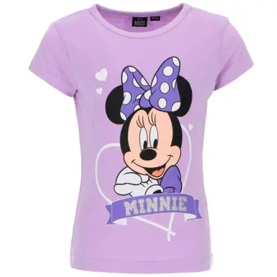 Minnie Mouse T-shirt Kortærmet Lilla
