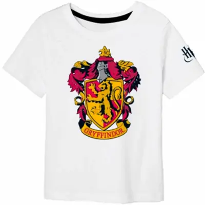 Harry Potter T-shirt Kortærmet Gryffindor Hvid