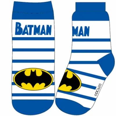 Batman Sokker Blå Hvide med Logo 1-par