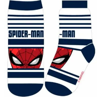 Marvel Spiderman Sokker Hvid Navy 1-par