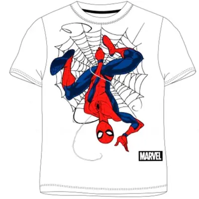 Marvel Spiderman T-shirt Hvid med korte ærmer