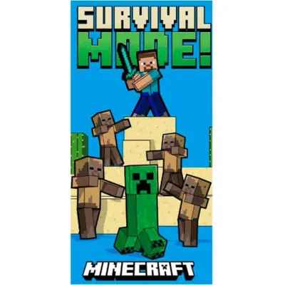 Minecraft Badehåndklæde 70 x 140 Survival Mode