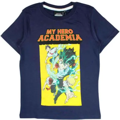 My Hero Academia T-shirt Navy str. 10-16 år