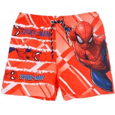 Marvel Spiderman Badeshorts rød str . 3-8 år
