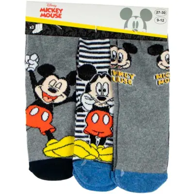 Mickey Mouse strømper 3-pak