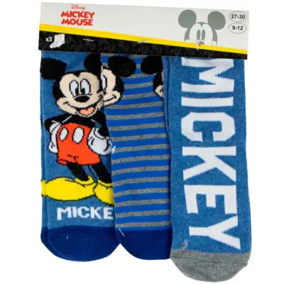 Mickey Mouse Sokker 3-pak