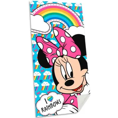 Minnie Mouse Badehåndklæde 70 x 140 Rainbows