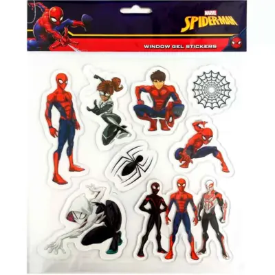 Spiderman Gel Window Sticker 1-ark