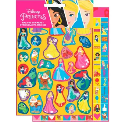 Disney Princess Klistermærker 600 stk