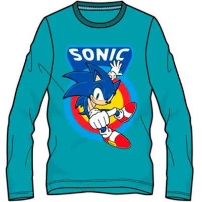 Sonic The Hedgehog T-shirt Turkis str. 6-12 år