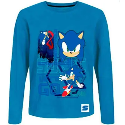 Sonic The Hedgehog T-shirt Blå str. 4-8 år