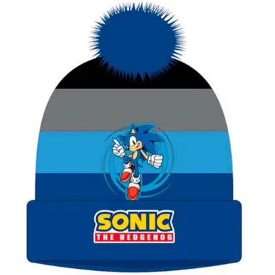 Sonic The Hedgehog Hue med Kvast Blå