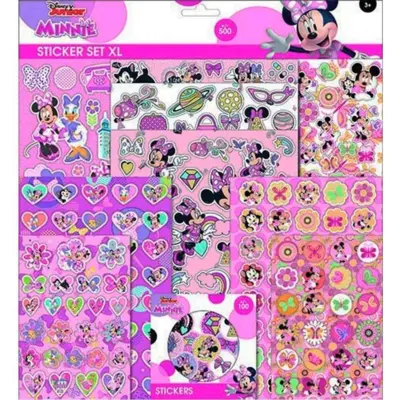 Minnie Mouse Klistermærker XL-sæt 500 stk