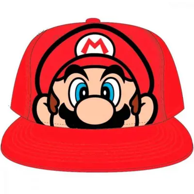 Super Mario Kasket Rød str. 54-56 Mario